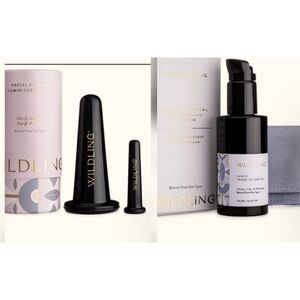 Wilding Lumin Cupping Set And Brightening Oil With Cloud Cloth NIB